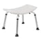 Flash Furniture 15" L, Plastic, White Bath & Shower Chair DC-HY3410L-WH-GG - alternate 2